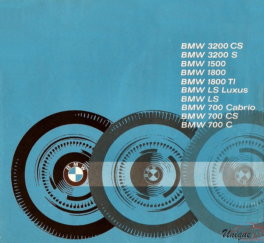 1963 BMW Full-Line All Models Brochure Page 3